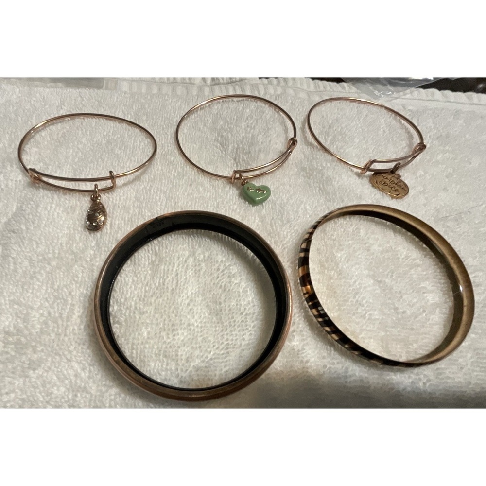 Bangle Bracelets Set Of 5 6 In Dangle Fall Valentine Seashore Leopard
